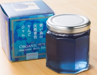青い森の天然青色りんごジャム